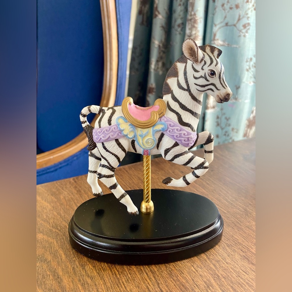 NIB Lenox Baby Zebra Limited Edition Carousel 1995